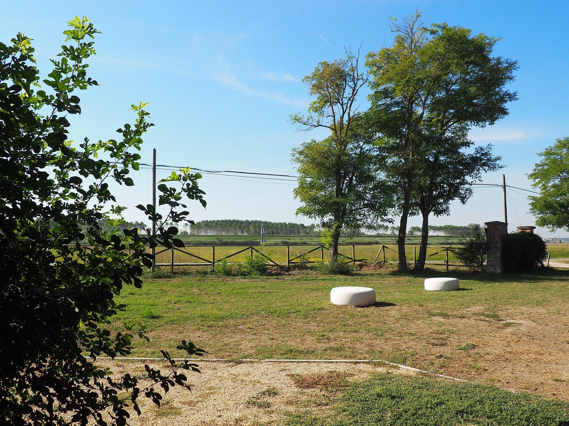 Campagna presso l'argine del Po di Goro a San Basilio, Ariano nel Polesine